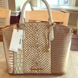 Brahmin duxbury satchel latte buena vista